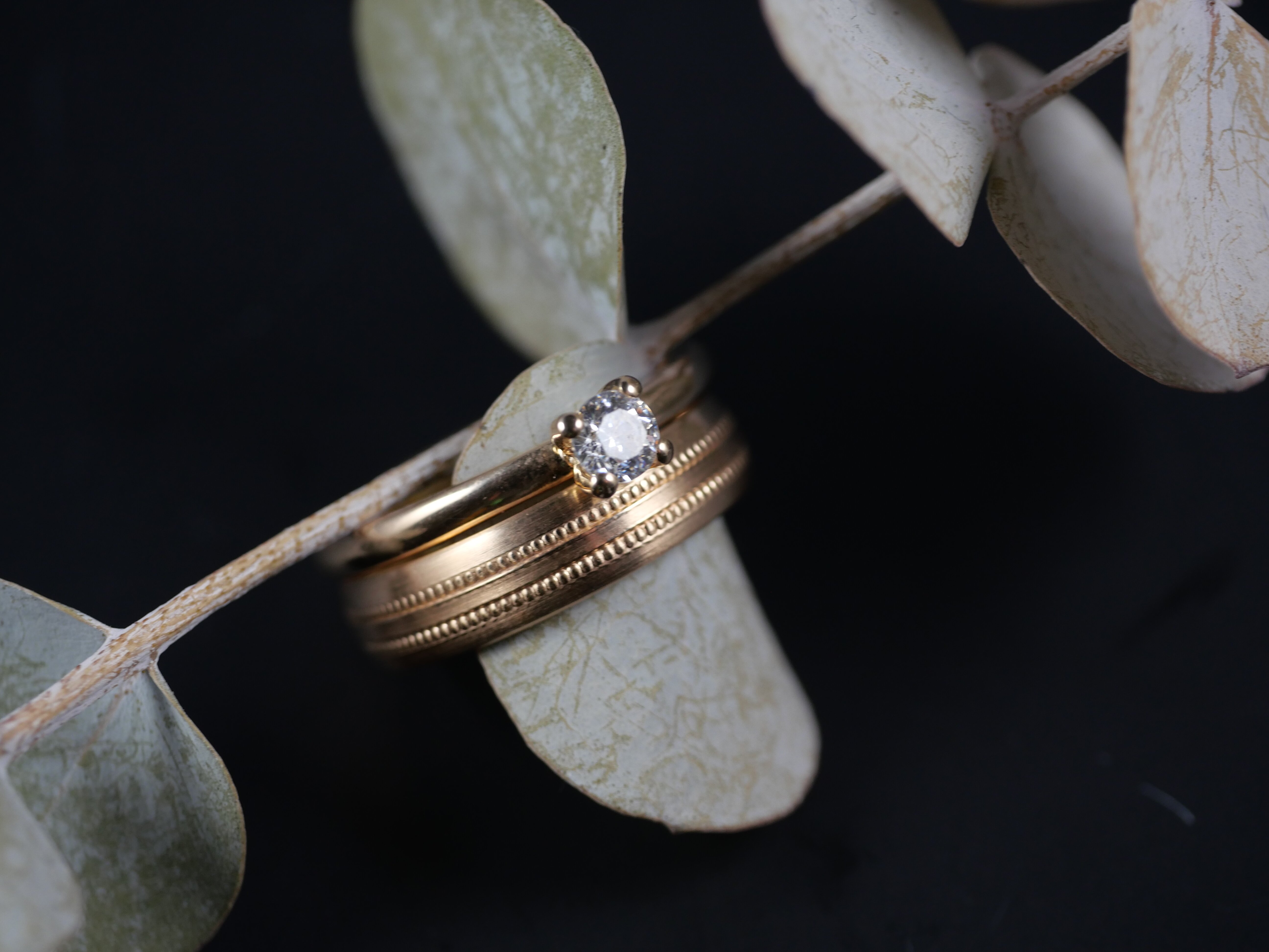 Nahaufnahme Krappenfassung & Millegriffes